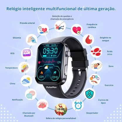 Medidor de Glicose no Sangue Multifuncional + Relógio Monitorizador - COMPRA 1 E RECEBE OUTRO GRÁTIS