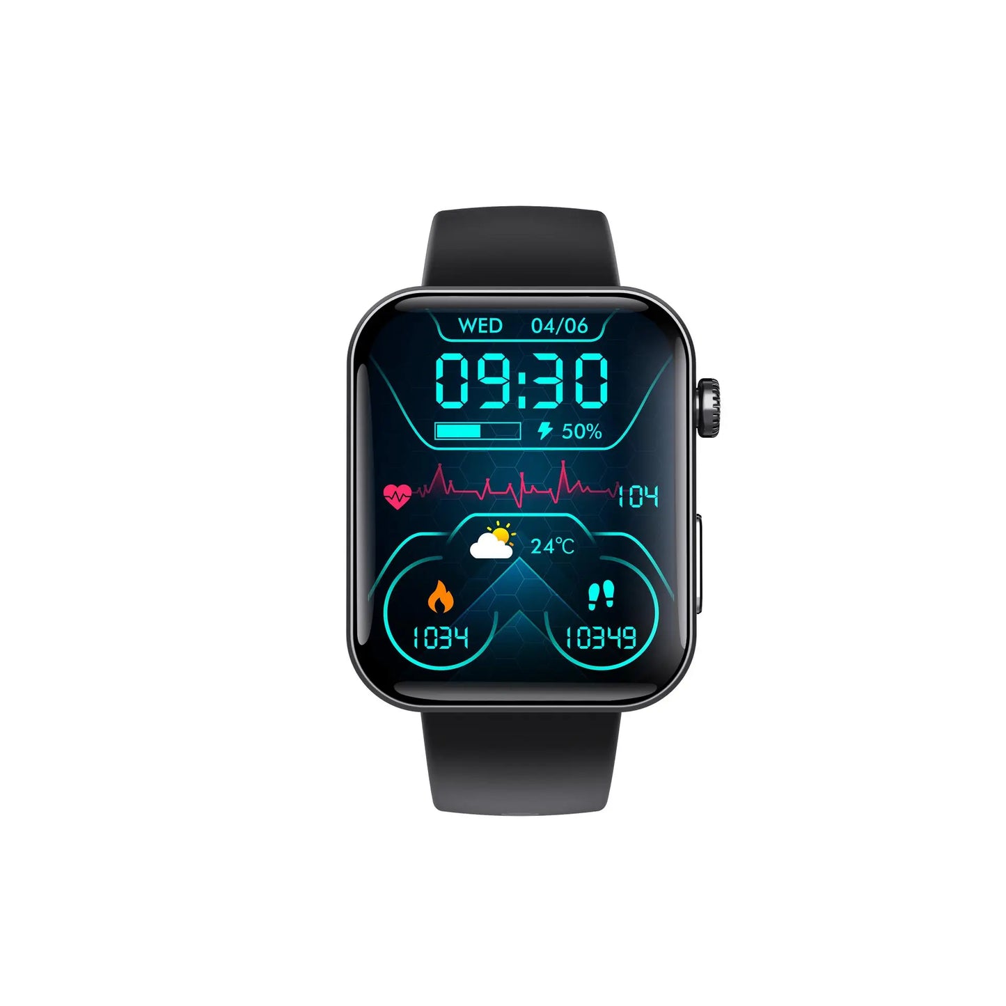 (Super Promoção) PulseMax™ Relógio Inteligente Medidor de Glicose, Frequência Cardíaca, Funções Telefónicas